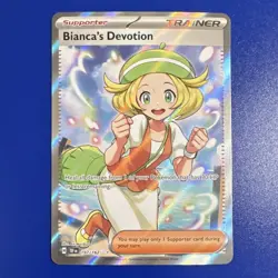 Pokemon Bianca's Devotion Trainer Full Art Holo Ultra Rare 197/162 - Image 1