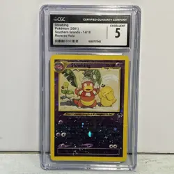 CGC 5 Slowking 2001 Southern Islands 14/18 Reverse Holo Graded Slab Pokemon Card - Image 1