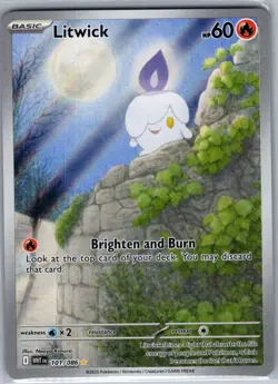 Litwick 101/086 SV: White Flare - Pokemon Card - NM - Image 1
