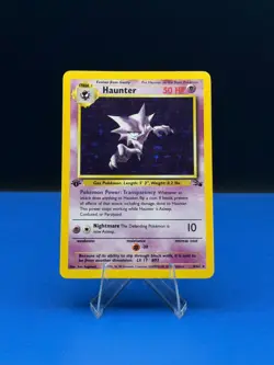 Pokemon TCG Haunter 1st Edition Holo Card Fossil, 6/62, Holographic Rare - MP - Image 1