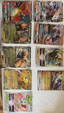Pokemon TCG Jumbo Oversized Card Lot of 9 From Near Mint To Damaged - Image 1