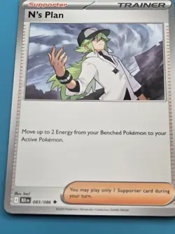 N’s Plan 083/086 Black Bolt Uncommon Pokemon Card NM - Image 1