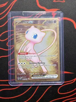 Mew EX 151 Gold Metal Card 205/165 SV: Scarlet & Violet Promo Card | NM - Image 1