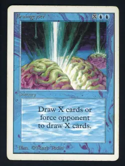 1994 MTG Magic The Gathering UNLIMITED Edition Braingeyser - Image 1