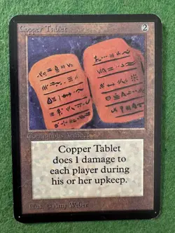 1993 MTG Copper Tablet ALPHA (ID PV26) - Image 1