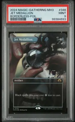 MTG Jet Medallion Borderless FOIL Modern Horizons 3 (MH3) Rare #346 PSA 9 Mint - Image 1