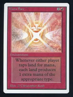 1994 MTG Magic The Gathering UNLIMITED Edition Mana Flare - Image 1