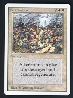 1994 MTG Magic The Gathering UNLIMITED Edition Wrath of God - Image 1