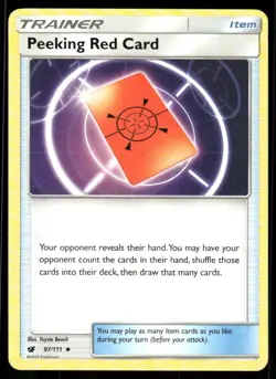 Pokemon TCG Peeking Red Card Uncommon Regular - Image 1
