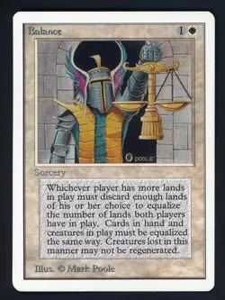 1994 MTG Magic The Gathering UNLIMITED Edition Balance - Image 1