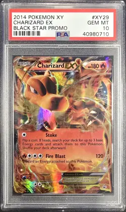 2014 POKEMON XY BLACK STAR PROMO #XY29 CHARIZARD EX PSA 10 - Image 1