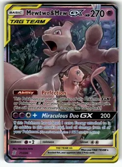 Mewtwo & Mew GX 71/236 SM - Unified Minds NM- Pokemon Card TCG - Image 1
