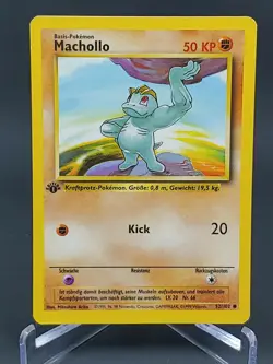 Pokemon Machollo 52/102 1st Edition Base Set - Image 1