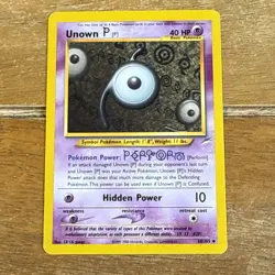 Unown P 58/105 Uncommon WOTC Neo Destiny Pokemon - Image 1