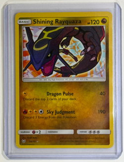 Pokemon Shining Rayquaza Holo — Sun & Moon Shining Legends 56/73 - Image 1