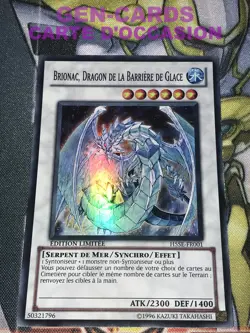 CARTE Yu Gi Oh BRIONAC, DRAGON DE LA BARRIERE DE GLACE H5SE-FR001 - Image 1