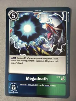 Digimon TCG * Mega Death ST9-14 FOIL Rare * Ancient Dragon * NM Card - Image 1