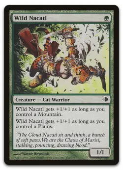 Wild Nacatl #152 (NM) Shards of Alara ALA Magic MTG - Image 1