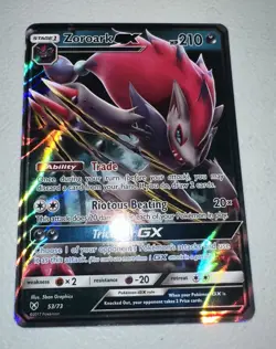 Pokemon TCG Zoroark GX Shining Legends Holo Ultra Rare Card 53/73 NM - Image 1
