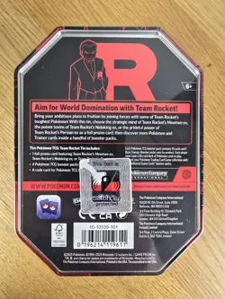 Pokemon TCG: Team Rocket Nidoking Ex Tin - Factory Error - Image 2