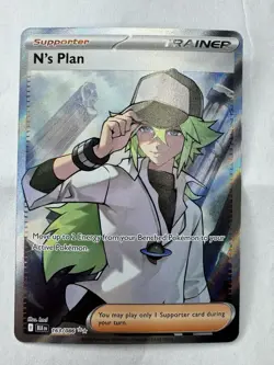 Pokemon TCG N's Plan 163/086 Ultra Rare Trainer Black Bolt - Image 1