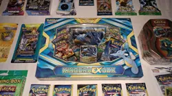 Pokemon Kingdra EX Box w/ Unified Minds Marshadow GX Tin Hanger & Lightning Box+ - Image 2