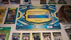 Pokemon Kingdra EX Box w/ Unified Minds Marshadow GX Tin Hanger & Lightning Box+ - Image 3