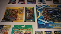 Pokemon Kingdra EX Box w/ Unified Minds Marshadow GX Tin Hanger & Lightning Box+ - Image 4