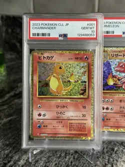 Charmander Charmeleon Charizard Set CLL Classic Pokemon Japanese PSA 10 - Image 2