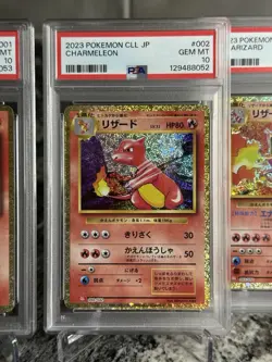 Charmander Charmeleon Charizard Set CLL Classic Pokemon Japanese PSA 10 - Image 3