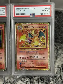 Charmander Charmeleon Charizard Set CLL Classic Pokemon Japanese PSA 10 - Image 4