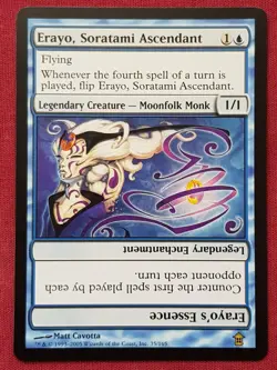 Magic The Gathering SAVIORS OF KAMIGAWA ERAYO SORATAMI ASCENDANT blue card MTG - Image 1