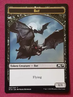 Magic The Gathering 2019 CORE SET M19 BAT TOKEN card MTG - Image 1