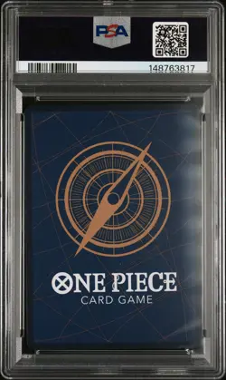 2023 ONE PIECE PREM BANDAI PREM CARD COLL 25TH ED #001 MONKEY D. LUFFY PSA 9 - Image 2