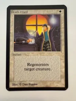 Death Ward—ALPHA (1993) Magic The Gathering (ID PV41) - Image 1