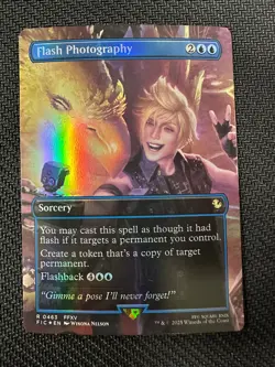 2025 Magic The Gathering Final Fantasy FLASH PHOTOGRAPHY Foil Borderless - Image 1