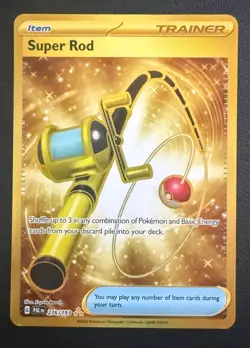 Pokemon Super Rod 276/193 - Paldea Evolved - Hyper Rare Gold Secret Rare - NM - Image 1