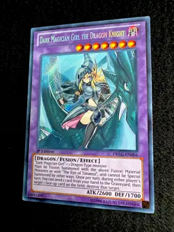 YUGIOH • DARK MAGICIAN GIRL THE DRAGON KNIGHT • SECRET RARE • DRLG-EN004 • NM - Image 3