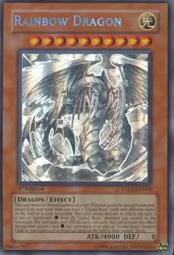 Yugioh! Rainbow Dragon - TAEV-EN006 - Ghost Rare - 1st Edition Near Mint, Englis - Image 1
