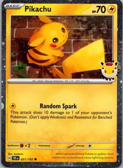 Pikachu (Pokemon Day 2026) Common Miscellaneous Cards & Products 051/162 NM - Image 1