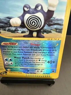 Poliwrath Pokemon TCG Expedition Base Set Reverse Holo Card 60/165 NM / LP - Image 4