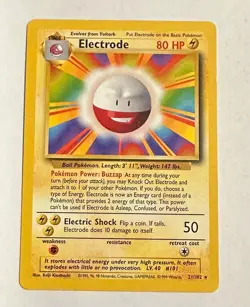 Electrode 021/102 Base Set Pokemon Card - Image 1