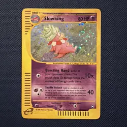 2003 Pokemon Aquapolis Slowking H22/H32 Holo Rare E-Reader WOTC MP SWIRLY🌀🌀🌀 - Image 1
