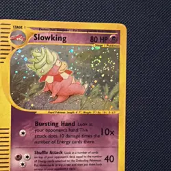 2003 Pokemon Aquapolis Slowking H22/H32 Holo Rare E-Reader WOTC MP SWIRLY🌀🌀🌀 - Image 2