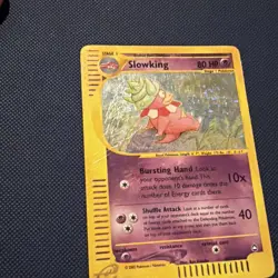 2003 Pokemon Aquapolis Slowking H22/H32 Holo Rare E-Reader WOTC MP SWIRLY🌀🌀🌀 - Image 4