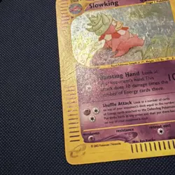2003 Pokemon Aquapolis Slowking H22/H32 Holo Rare E-Reader WOTC MP SWIRLY🌀🌀🌀 - Image 5