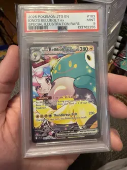 2025 POKEMON JTG EN-JOURNEY TOGETHER #183 IONO'S BELLIBOLT EX PSA 9 - Image 1
