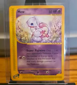 2002 Mew 55/165 - Expedition Base Set Non-Holo Regular Rare - Pokemon TCG - MINT - Image 1