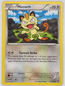 Meowth 74/124 Pokemon - XY Fates Collide MP - Image 1