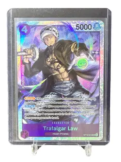One Piece Card Game🏴‍☠COLOR: PURPLE ST10-010 TRAFALGAR LAW SR FOIL NM TCG ENG - Image 1